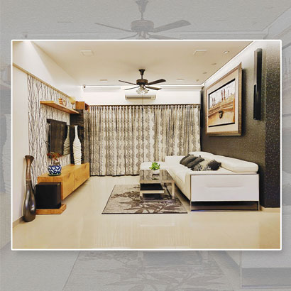 3 BHK Interior Design Living Room Alternate View 2